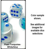 Chessex Mfg Co Llc -  7Ct Polyhedral Set: Gemini Pearl Turquoise-White/Blue Luminary