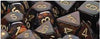 Chessex Mfg Co Llc -  7Ct Scarab Poly Dice Set - Blue Blood/Gold