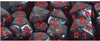 Chessex Mfg Co Llc -  7Ct Velvet Poly Dice Set - Black/Red