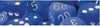 Chessex Mfg Co Llc -  D6 -- 12Mm Frosted Dice - Blue/White - 36Ct