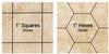 Chessex Mfg Co Llc -  Battlemat Reversible: 1 Inch Squares And Hexes - 23 1/2 X 26 Inches