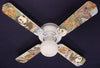 Ceiling Fan Designers 42FAN-KIDS-BSELZ Baby Safari Elephant Lion Zebra Ceiling Fan 42 in.