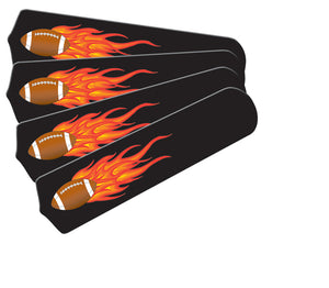 Ceiling Fan Designers 42SET-KIDS-FFB Flaming Footballs 42 in. Ceiling Fan Blades Only