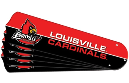 Ceiling Fan Designers 7990-LOU New NCAA LOUISVILLE CARDINALS 52 in. Ceiling Fan Blade Set