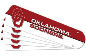 Ceiling Fan Designers 7990-OKL New NCAA OKLAHOMA SOONERS 52 in. Ceiling Fan Blade Set