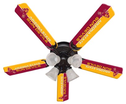 Ceiling Fan Designers 7995-AZS New NCAA ARIZONA STATE SUN DEVILS 52 in. Ceiling Fan