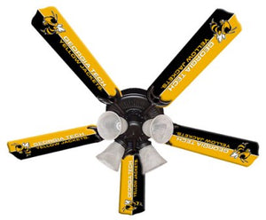 Ceiling Fan Designers 7995-GAT New NCAA GEORGIA TECH YELLOW JACKETS 52 in. Ceiling Fan