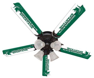 Ceiling Fan Designers 7995-MST New NCAA MICHIGAN STATE SPARTANS 52 in. Ceiling Fan