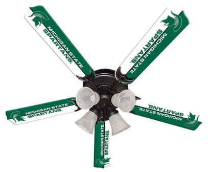 Ceiling Fan Designers 7995-MST New NCAA MICHIGAN STATE SPARTANS 52 in. Ceiling Fan