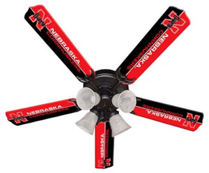 Ceiling Fan Designers 7995-NEB New NCAA NEBRASKA CORNHUSKERS 52 in. Ceiling Fan