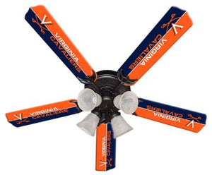Ceiling Fan Designers 7995-UVA New NCAA VIRGINIA CAVALIERS 52 in. Ceiling Fan