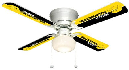 Ceiling Fan Designers 7999-IOW New NCAA IOWA HAWKEYES 42 in. Ceiling Fan