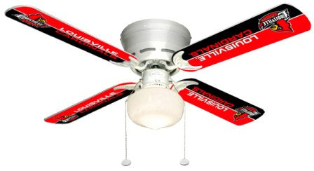 Ceiling Fan Designers 7999-LOU New NCAA LOUISVILLE CARDINALS 42 in. Ceiling Fan