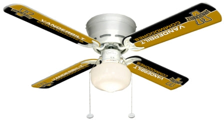 Ceiling Fan Designers 7999-VAN New NCAA VANDERBILT COMMODORES 42 in. Ceiling Fan