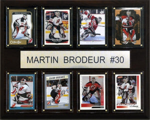 C & I Collectables 1215BRODEUR8C NHL Martin Brodeur New Jersey Devils 8 Card Plaque