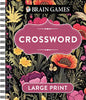 Brain Games - Large Print Crosswords (Dark Floral Design) - Publications International Ltd - Publications International, Ltd.