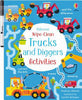 Wipe-Clean Trucks and Diggers Activities - Gareth Williams - Usborne Books