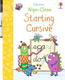 Wipe-Clean Starting Cursive - Caroline Young - Usborne Books