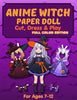 Anime Witch Paper Doll: Anime Witch Paper Doll: Cut, Dress & Play - 1 Anime Doll, 10 Witch Outfits & 10 Magic Brooms Dress-Up Paper Doll Book for Kids - Mila Albeni - Liudmila Albeni