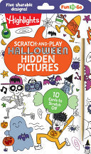 Scratch-And-Play Halloween Hidden Pictures: Halloween Gift for Kids Ages 6 and Up Featuring 10 Scratch-Off Hidden Pictures Cards with a Stylus for On- - Highlights - Highlights Press