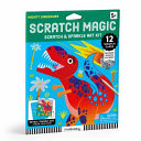 Mighty Dinosaurs Scratch Magic: Scratch & Sparkle Art Kit - Mudpuppy - Galison