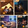 Sensuality Emporium - Wood Touch Ambient LED Table Lamp Rechargeable Portable Night Light Modern Cordless Table Lamps for Living Room Bedroom Bedside