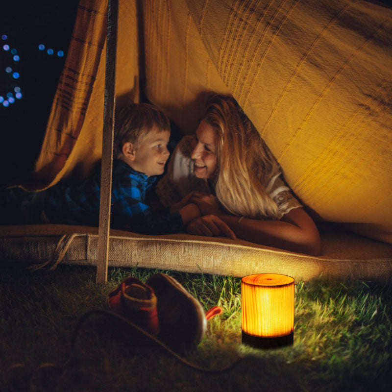 Sensuality Emporium - Wood Touch Ambient LED Table Lamp Rechargeable Portable Night Light Modern Cordless Table Lamps for Living Room Bedroom Bedside