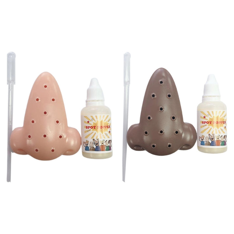 Sensuality Emporium - Sensory Fidget Spot Popper Toy Realistic Nose Novelty Interactive Antistress Playset Squeeze Prank Toy for stress Relief P31B
