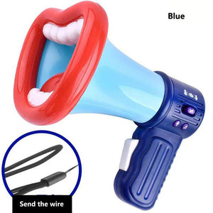 Sensuality Emporium - New Big Mouth Funny Megaphone Recording Toy Kid Voice Changer Horn Children Speaker Handheld Mic Vocal Toys For Kids Jokes Gifts