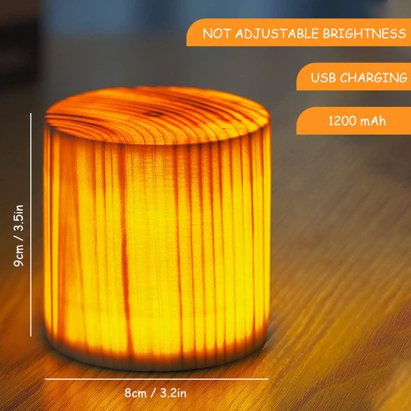 Sensuality Emporium - Wood Touch Ambient LED Table Lamp Rechargeable Portable Night Light Modern Cordless Table Lamps for Living Room Bedroom Bedside