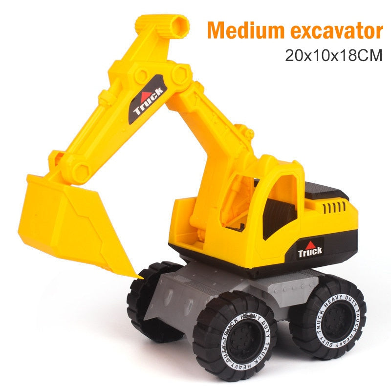 oh my god - New Excavator Engineering Car Children's Smash Resistant Toy Sliding Forklift Anti - Bucking Truck Boys Dig Sand Sand Atv