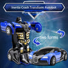 oh my god - Deformation Vehicle Collision Impact One-Button Inertial Bugatti Veyron Toy Car Robot Kid Child Gift
