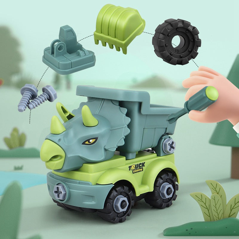 oh my god - Dinosaur Engineering Truck Can Be Assembled and Disassembled