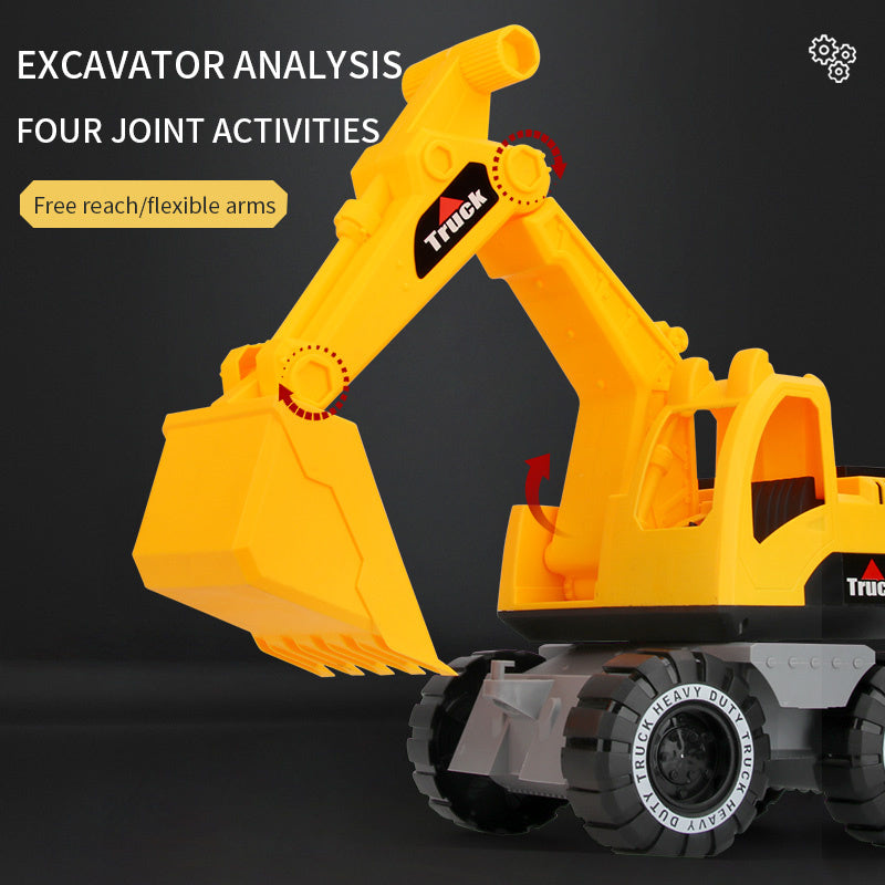 oh my god - Super boy toy truck excavator digging car inertia truck children toy car model
