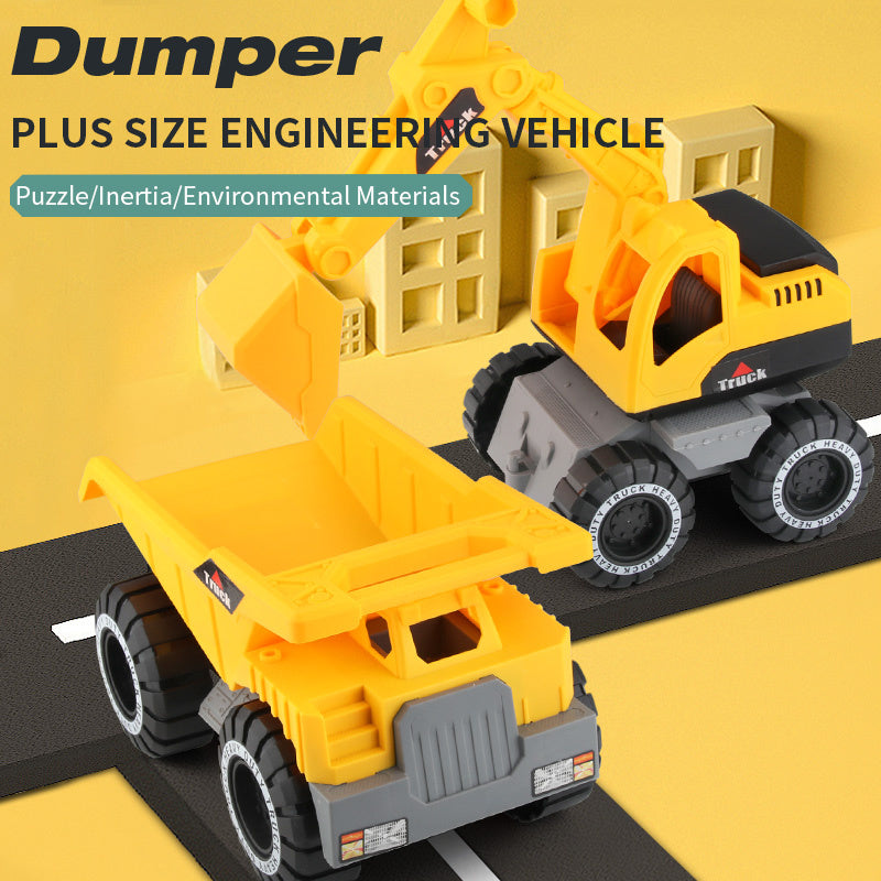 oh my god - Super boy toy truck excavator digging car inertia truck children toy car model