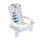 yoyo - Beach Chair Home Decoration Creative Cute Ocean Beach Chair Ornament Wooden Craft Mini Miniature Kids Toy DecoraciÃ³n Hogar