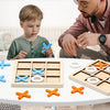Novelty - 1 Pcs XO Tic Tac Toe Wooden Game Toy Educational, Entertainment, Leisure, Board Game, Building Block Toys 5.5'' *5.5 ''