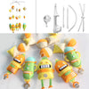 PANDA SUPERSTORE - Yellow Green Orange Robots Cartoon Monster Baby Musical Crib Toys Sweet Dreams Crib Mobile Halloween Decor