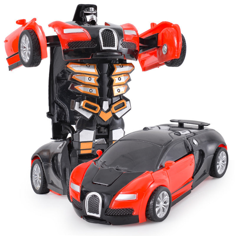 oh my god - Deformation Vehicle Collision Impact One-Button Inertial Bugatti Veyron Toy Car Transformers Robot Kid Child Gift Time limited