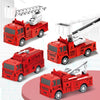 oh my god - New Children 'S Mini Four Pull Back Car Ladder Fire Fighting Toy Car Model Four-Piece Set
