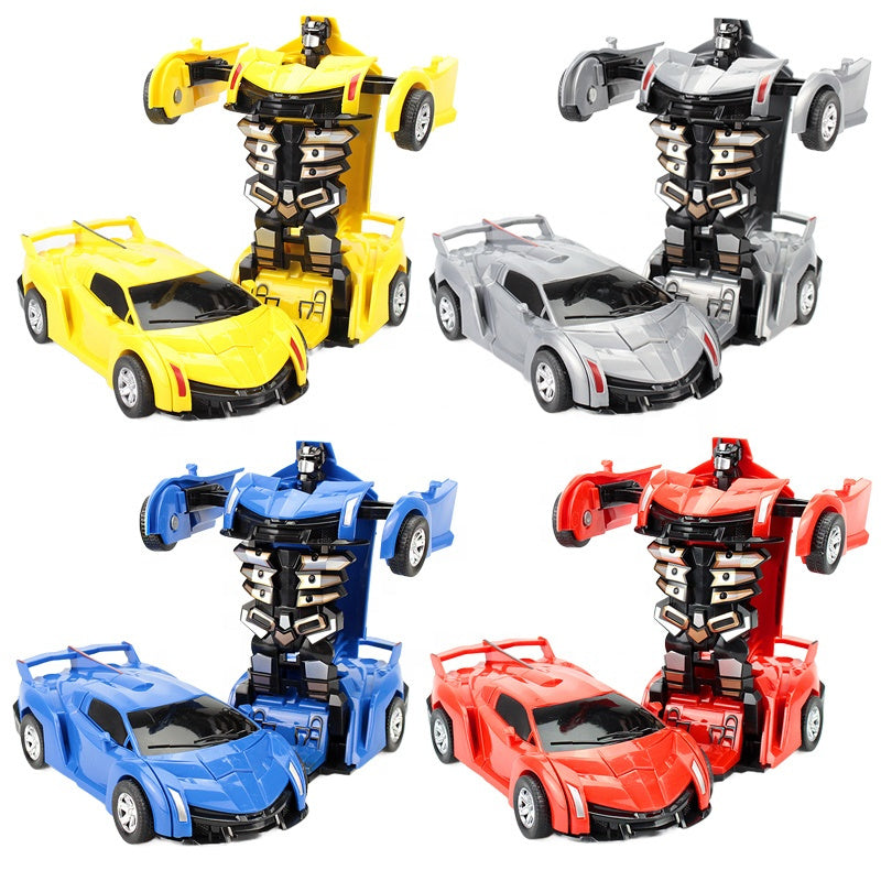 oh my god - New One-key Deformation Car Toys Automatic Transform Robot Plastic Model Car Funny Diecasts Toy Boys Amazing Gifts Kid Toy