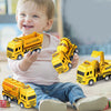 oh my god - 4-piece Set Educational Children's Toy Warrior Engineering Vehicle Model Four Mini Cars