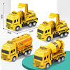 oh my god - 4-piece Set Educational Children's Toy Warrior Engineering Vehicle Model Four Mini Cars
