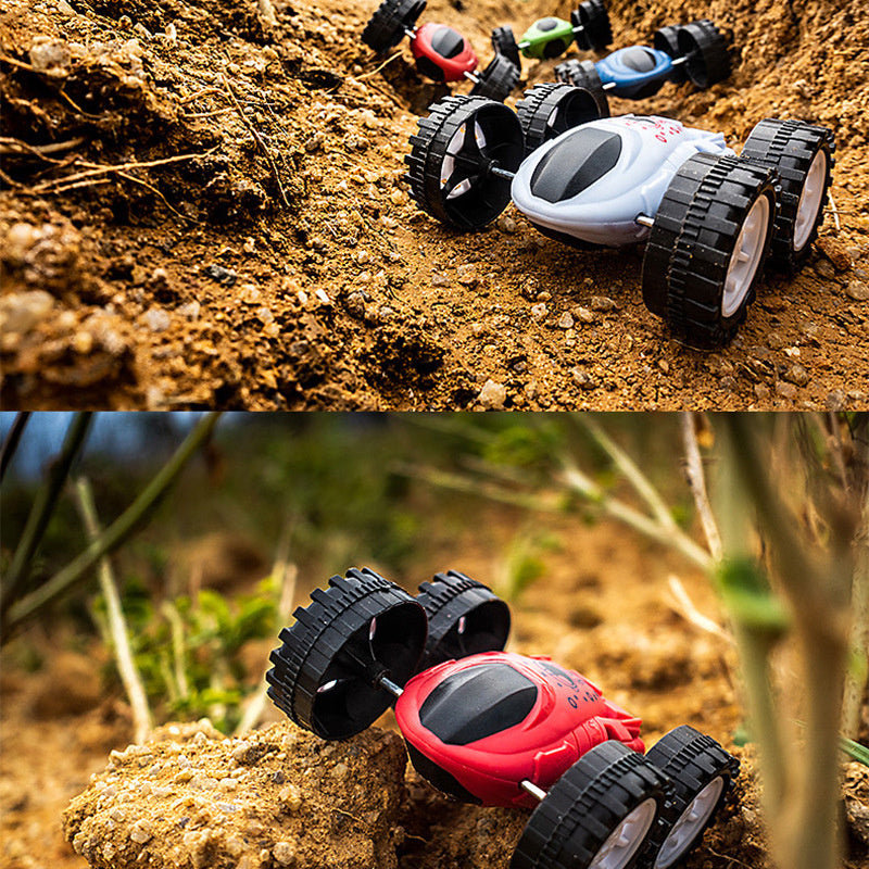 oh my god - Children's inertia double-sided dump truck anti fall 360 rotation rotation toy car children's toy car gift