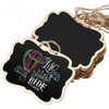Department Store - 2pcs Office Use Message Business Wooden Small Blackboard Crafts Decoration Hanging Sign