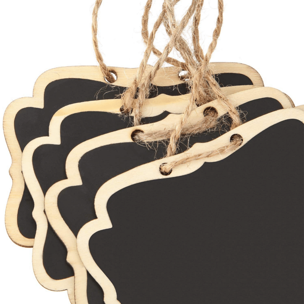 Department Store - 2pcs Office Use Message Business Wooden Small Blackboard Crafts Decoration Hanging Sign