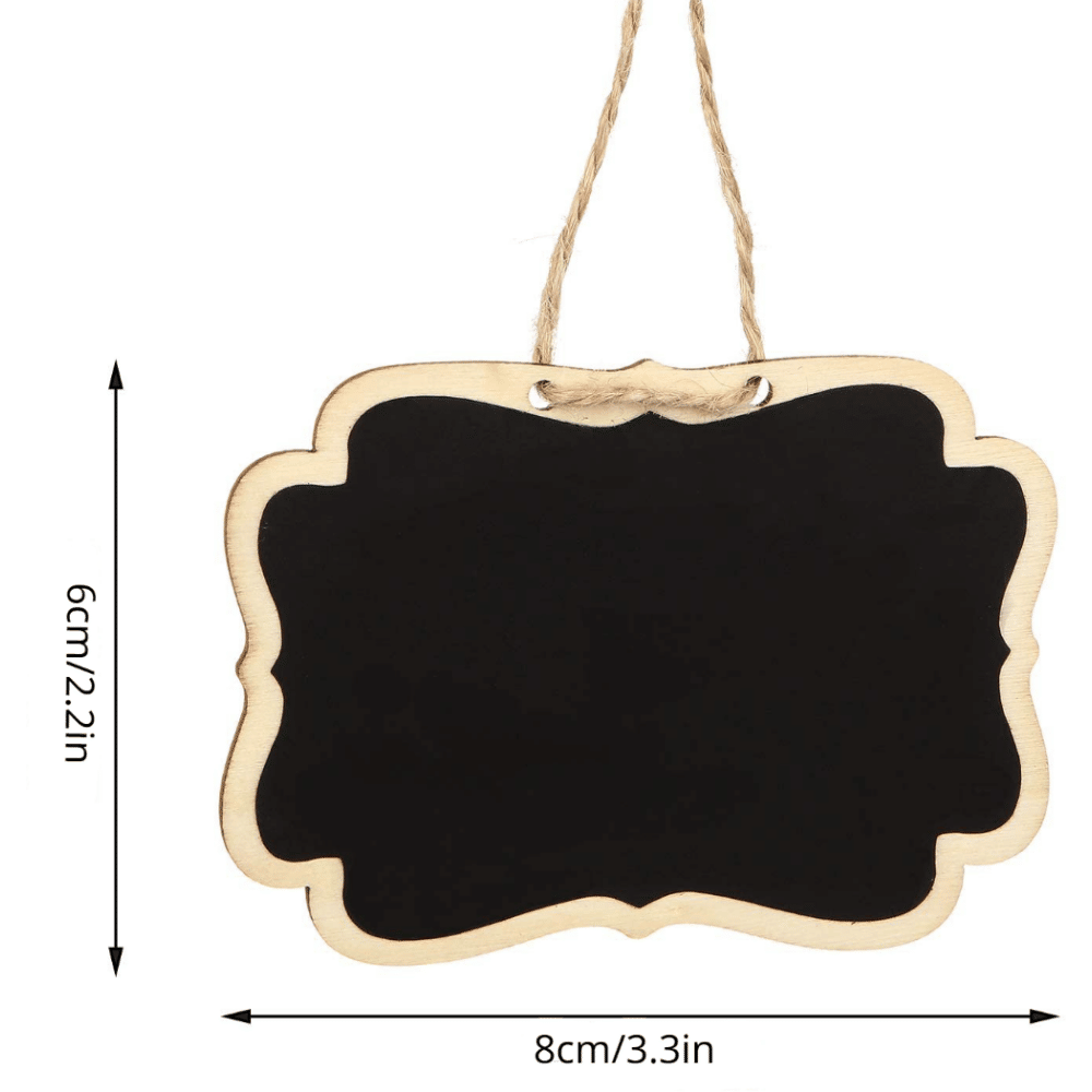 Department Store - 2pcs Office Use Message Business Wooden Small Blackboard Crafts Decoration Hanging Sign
