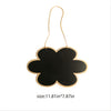 Department Store - 1pc Hanging Wooden Graffiti Blackboard Display Board Size 11.81-7.87 Inch
