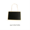 Department Store - 1pc Hanging Wooden Graffiti Blackboard Display Board Size 11.81-7.87 Inch