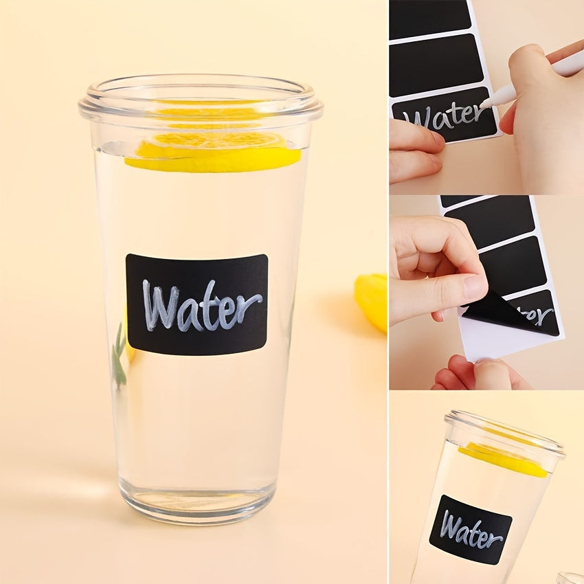 Department Store - 120pcs Removable Blackboard Stickers, Chalk Label Stickers, Home Kitchen Supplies